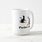 Mug Pavlov's Cat Funny Psychology (Devant droit)