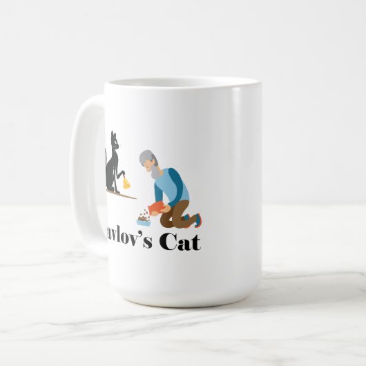 Mug Pavlov's Cat Funny Psychology (Devant gauche)