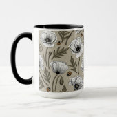 Mug Pavot blanc et coccinelle (Gauche)