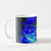 Mug pavot bleu Abstrait fleurs abstraites (Gauche)