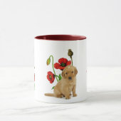 Mug Pavot et un chiot (Centre)