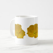 Mug Pavot jaune Fleur sauvage de l'Alaska Floral (Devant gauche)