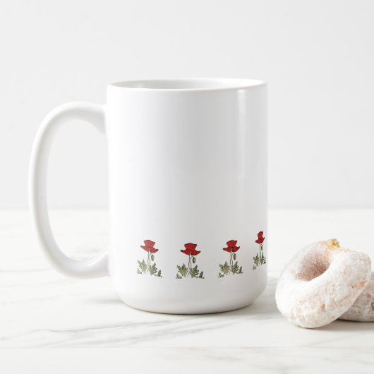 Mug Pavot rouge (Avec donut)