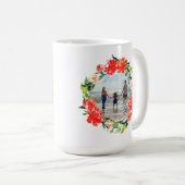 Mug Pavot Rouge Aquarelle Florale Photo (Devant droit)