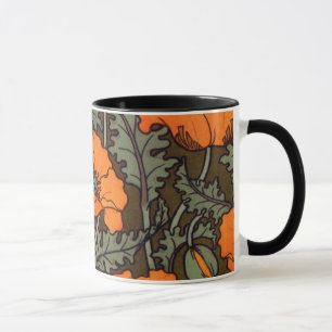 Mug Pavots de Nouveau d'art