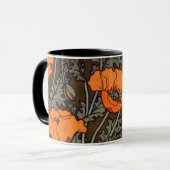 Mug Pavots de Nouveau d'art (Devant gauche)