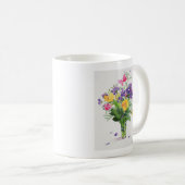 Mug Pavots et géraniums (Devant droit)