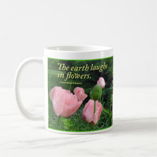 Mug Pavots et iris "que la terre rit en fleurs. "