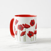 Mug Pavots rouges (Devant gauche)