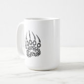 Mug Paw d'ours noir tribal (Devant gauche)