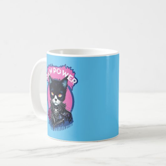 Mug Paw Power Punk Chat (Devant gauche)