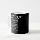 Mug Paw Pw Définition Grand-père Fête des pères Cadeau (Devant gauche)