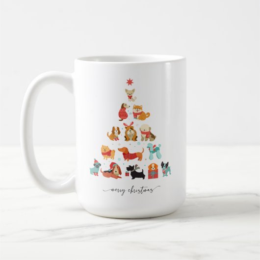 Mug Paw-some Christmas Tree - Un jour férié à la traîn (Gauche)