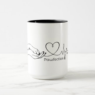 Mug Pawfection One-Line Art – Amoureux des chiens mini