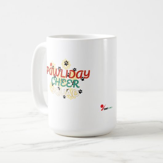 Mug Pawliday Cheer Squad – Funny Christmas for pet lov (Devant gauche)