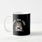 Mug Paws Aim Fire Feline Chat Gamer Respecter Hommes F (Gauche)
