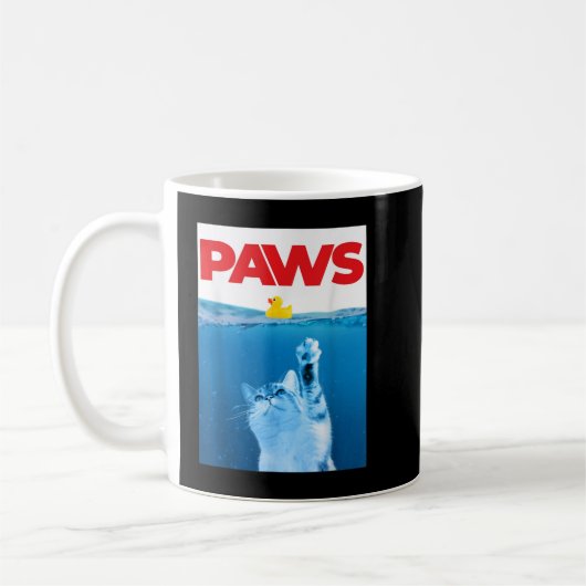 Mug PAWS Chat Et Canard Jaune En Caoutchouc Cute Kitte (Gauche)