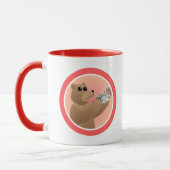 Mug Paws-ing for Tea Cute Bear Morning Tea Pun (Gauche)