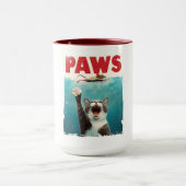 Mug PAWS Parodie Souris Chat Humoristique Chat Chasse (Centre)