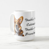 Mug Pawsome Corgi Companion Musique (Devant gauche)