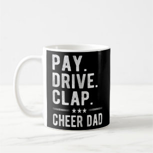 Mug Payer Clap de lecteur Cheer Papa Cheerleader Père