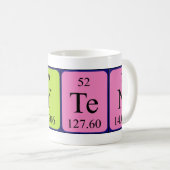 Mug Payez la taille de nom de table périodique (Devant droit)
