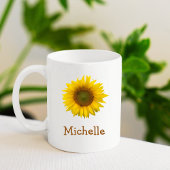 Mug Pays à fleurs de tournesol rustique
