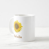 Mug Pays à fleurs de tournesol rustique (Devant gauche)
