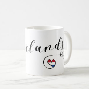Mug Pays-Bas Heart Mug, néerlandais
