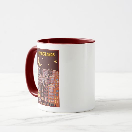 Mug Pays-Bas la nuit (Devant gauche)