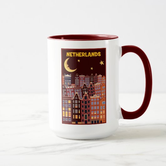 Mug Pays-Bas la nuit (Droite)
