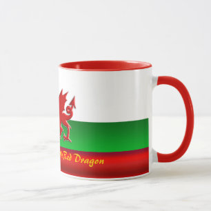 Mug Pays de Galles - Maison du Dragon Rouge, effet mét