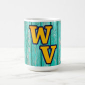 Mug Pays Ferme primitive en bois ancien Ouest Virginie (Centre)