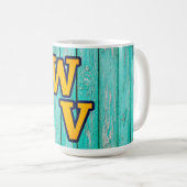 Mug Pays Ferme primitive en bois ancien Ouest Virginie (Devant droit)