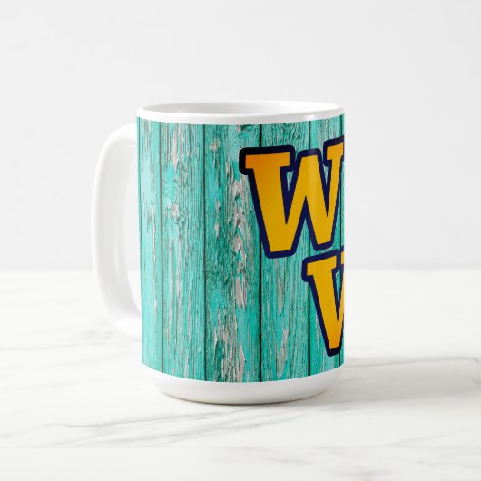 Mug Pays Ferme primitive en bois ancien Ouest Virginie (Devant gauche)