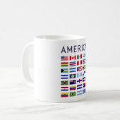 Mug Pays Flags Amériques National Flags Amérique (Devant gauche)