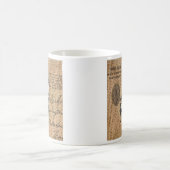 Mug pays français scripts burlap Paris rococo chaise (Centre)