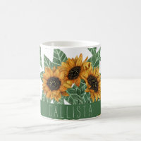 Pays Mignons Fleurs de soleil jaunes Aquarelle Mon