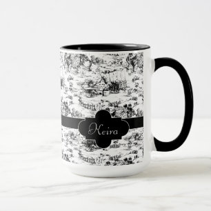 Mug Pays noir et blanc vintage Toile