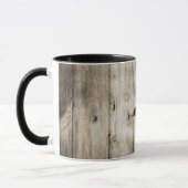 Mug Pays occidental en bois de grange rustique (Gauche)