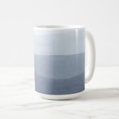 Mug Paysage Abstrait Bleu-Gris Tranquille (Devant droit)