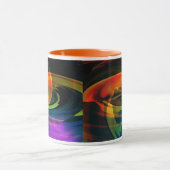 Mug Paysage Alien Arc-en-ciel Abstrait (Centre)