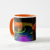Mug Paysage Alien Arc-en-ciel Abstrait (Devant gauche)