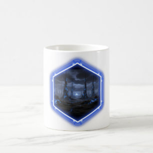 Mug Paysage Alien Bleu Avec Mandelbrot -