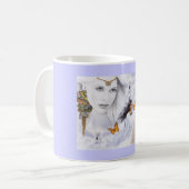 Mug Paysage Amérindienne Ange papillons (Devant gauche)