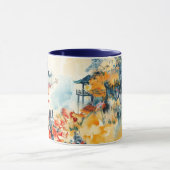 Mug Paysage asiatique avec pagode (Centre)