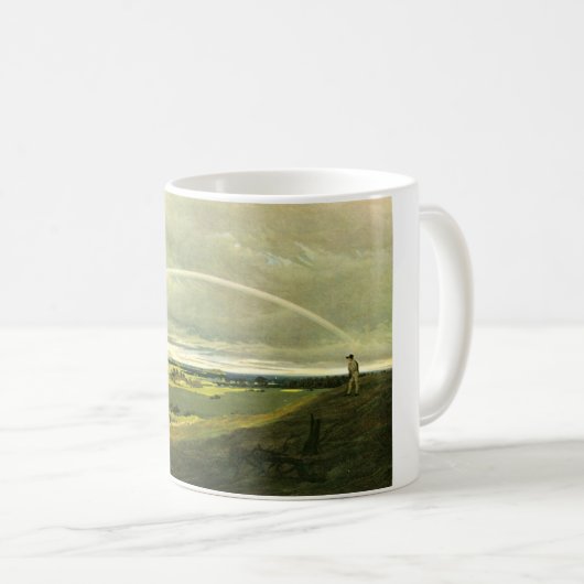 Mug Paysage avec arc-en-ciel (par Caspar David Friedri (Devant droit)
