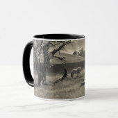 Mug Paysage avec chevaux (Devant gauche)