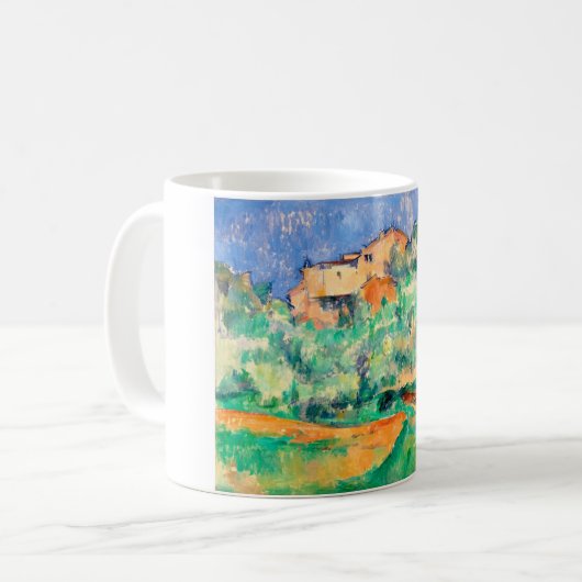 Mug Paysage avec une maison, Cézanne (Devant gauche)