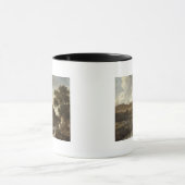 Mug Paysage boisé montagneux avec un torrent (Centre)